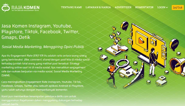 Jasa Sosial Media Marketing RajaKomen