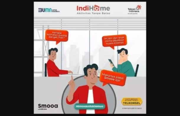 Berbagi Kuota Telkomsel dengan Add On SMOOA IndiHome